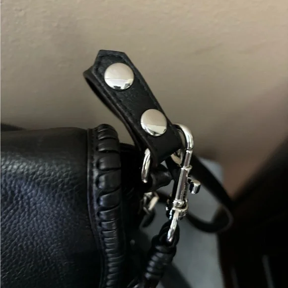 Aimee Kestenberg Black Leather All For Love Shoulder/Crossbody Bag - Picture 8 of 9